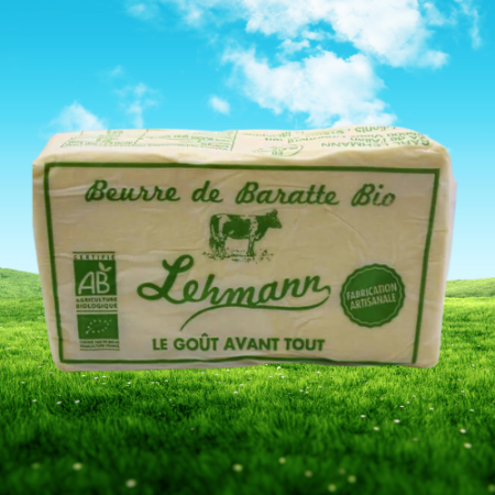 Beurre de Baratte doux Bio de la Fromagerie Lehman