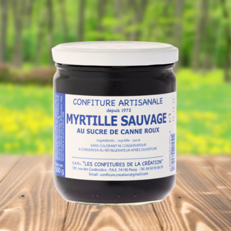 Confiture Myrtille sauvage 500g